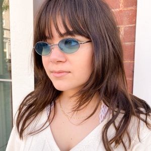 Y2K Blue Tinted Sunglasses